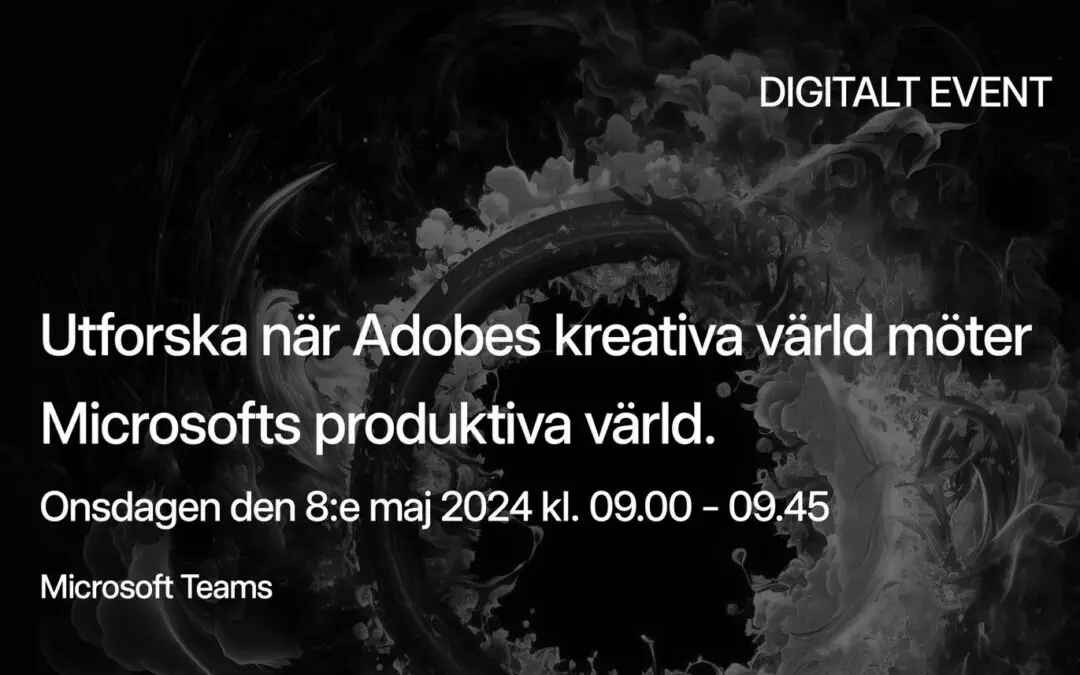 Inspelat webinar: Integrera din Microsoft applikationer med Adobe